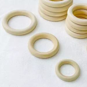 내추럴 우드링 4cm 나무 고리 마크라메 재료 모던 뜨개 손뜨개 코바늘 키링 부자재 우드