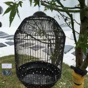 그늘 덮개 새장 먼지방지 메쉬 케이지 스커트 앵무새 커버 조류용품 덮개 XL