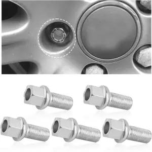 5PCS M14x1.5 휠 스터드 OEM WHT001812 합금강 27mm 샹크 길이 러그 볼트 아우디 시트 스코다 폭스바겐과