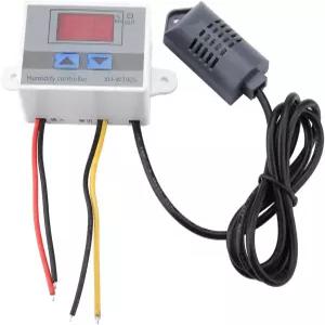 FTVOGUE XH-W3005 디지털 습도 컨트롤러 조절 스위치 0~99 RH 12V 24V 220V 온도 및 센서
