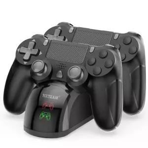 P4 컨트롤러 충전소 충전소용 1.8시간 고속 LED 표시등 칩이 있는 PS4/PS4 슬림/PS4 프로 듀얼 USB