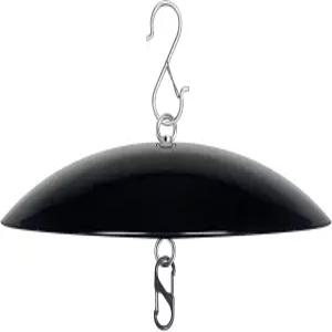 13인치 새 모이통 레인 가드 벌새 그늘막 돔 커버 기둥용 걸이 배플 스마트 우산 블랙 1팩