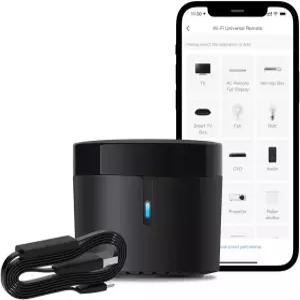 BroadLink RM4 미니 스마트 리모컨 및 센서 케이블 세트 S 2.4GHz Wi-Fi 전용 온도 습도 모니터 USB 있는