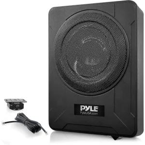 Pyle 8인치 로우 프로파일 증폭 서브우퍼 시스템 - 600와트 컴팩트 밀폐형 액티브 언더시트 차량용 오디오