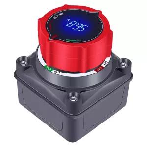 GOGONFLY 업그레이드 배터리 분리 스위치 전압 디스플레이 DC 5-60V 파워 마스터 분리기 차단 해상 보트