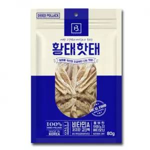브리더랩 황태핫태 80g 강아지 저염황태 강아지 수제간식