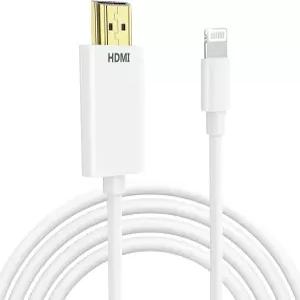 키코사카 라이트닝에서 HDMI 케이블로 iPhone 디지털 AV 어댑터 1080P HD 비디오 동기화 화면 커넥터 TV
