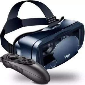 리모컨이 있는 5~7인치 스마트폰 안경용 VRG Pro 3D VR 가상 현실 전체 화면 시각 광각 상자 블랙 베이직