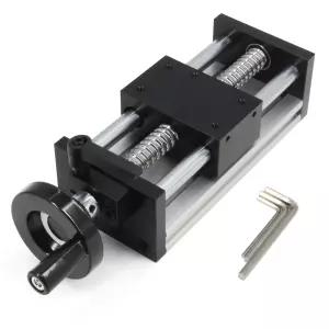 이바이 100mm 유효 스트로크 길이 선형 레일 가이드 이중 광축 슬라이드 볼스크류 SFU1605 DIY CNC 라우터