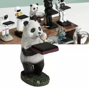 [제이큐]시계 스탠드 시계거치대 받침대 보관함 캐릭터 PANDA BEAR 시계 진열대