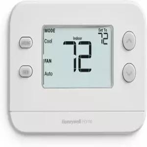 신제품! Honeywell Home 비프로그래밍 가능 온도 조절기 싱글 스테이지 1 난방/1 냉방 호환 X1N 화이트