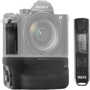 LCD 화면 디스플레이 리모컨이 있는 소니 A7R4 A9II A7SIII용 Meike MK-A7R IV 프로 무티파워 핸드 버티컬