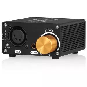 Douk 오디오 U5PRO HiFi 풀 밸런스 헤드폰 앰프 XLR용 미니 스테레오 및 4.4mm 헤드셋 교체 가능한 옵