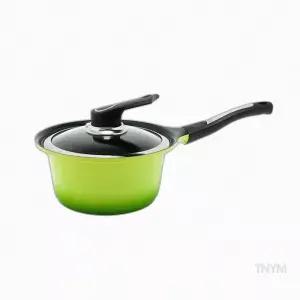 국수냄비 키친아트 세라믹냄비S 18cm 편수 그린