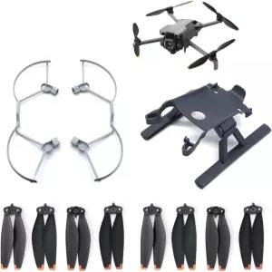 미니 5 프로 액세서리 프로펠러 가드 소품 보호대 교체 블레이드 랜딩 기어 스키드 키트 DJI 드론(8Pc
