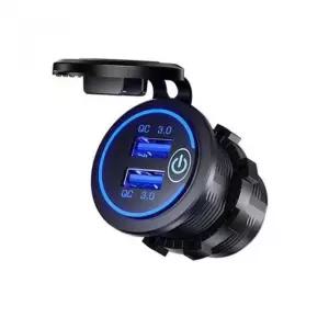 QC3.0 방우 듀얼 USB 2포트 시가소켓 매립형