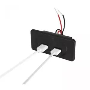 카라반 캠핑카 매립형 듀얼 USB 충전 포트 4.8A DIY