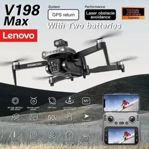 드론액세서리 레노버 V198Max GPS 드론 4K 프로페셔널 8K HD 듀얼 카메라 브러시리스 모터 5G WIFI FPV RC