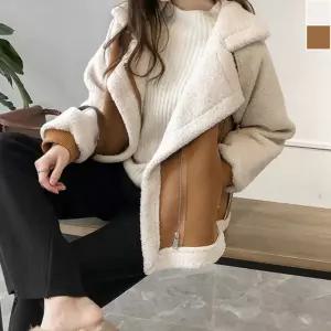 여성 페이크퍼 무스탕 1P 겨울 데일리 캐주얼 자켓 아우터 점퍼