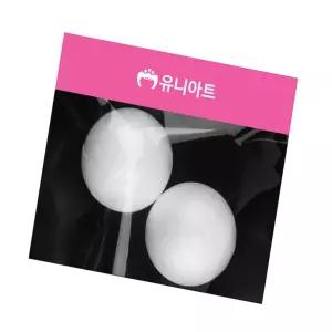 밍구마켓 만들기재료 스치로폼 백구 80mm 만들기교구 스티로폼모형제작
