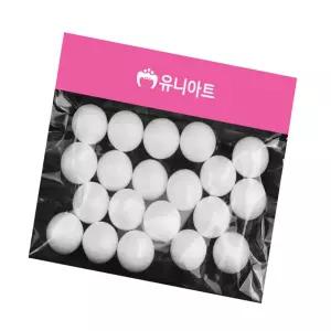 밍구마켓 만들기재료 스치로폼 백구 30mm 공예용스티로폼 스티로품