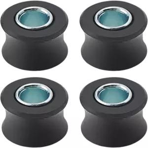 민호 4Pcs 10MM 후방 충격 흡수 서스펜션 부싱 세트 대부분의 모터사이클 스쿠터 ATV UTV Go 카트 블랙