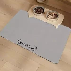 강아지 식기 받침 애완견 규조토 패드 흡수 매트