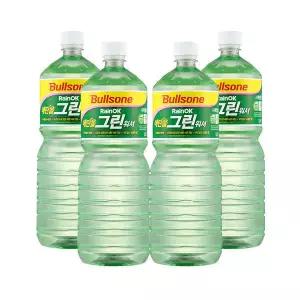 불스원 자동차 에탄올 그린워셔 차량용 워셔액 1800ML 4개 GST