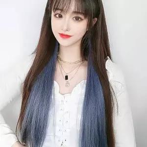 [제이큐]헤어피스 그라데이션 컬러 브릿지 헤어피스 5p 똑딱이 투톤가발