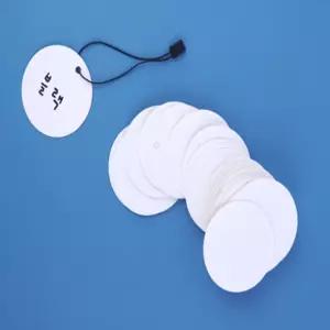 메가디자인 의류택종이 원형 종이택 10P