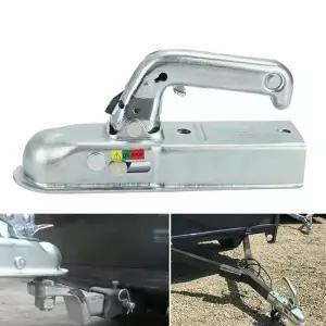 트레일러 커플링 히치 50mm 미브레이크 압축 강철 최대 750kg 견인 커플러 마운트