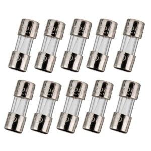 BOJACK F5AL125V 3.6X10 MM 5A 125V 퓨즈 0.141X0.393 인치 5암페어 125볼트 고속 파손 유리 (10개입)