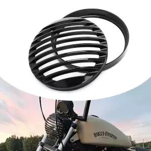 오토바이 액세서리 5 3/4 7 라운드 ABS Led 헤드 라이트 그릴 커버 블랙 Harley Sportster XL 883 Iron