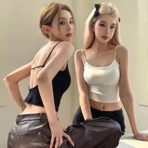 여성 백리스 끈나시 브라탑 캡내장 이너나시 2색