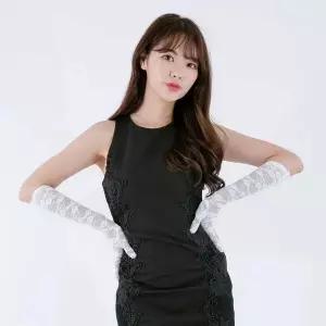 [제이큐]파티 롱장갑 망사 38cm 화이트 생일 웨딩 촬영소품