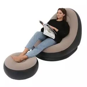 휴대용 1인용 에어 소파 여행용 야외 에어 소파 접이식 간이