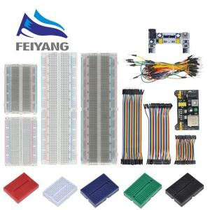 MB-102 브레드보드 400/830 포인트 무납땜 PCB  개발용 듀폰 라인 DIY (아두이노 연구실용 SYB-830)
