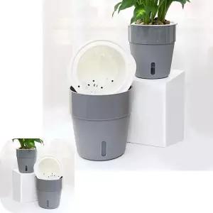 포에코 저면관수화분 관엽식물 가드닝 플라스틱 자동급수 물주기 13X14cm