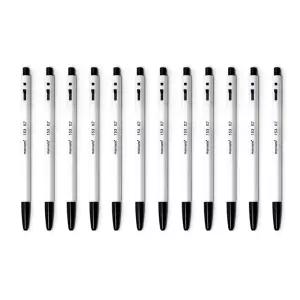 모나미볼펜 사무실볼펜 볼펜 세트 꾸미기볼펜 검정색 학교볼펜 0.7mm 12P