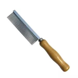 애견 일자빗 강아지털빗기 우드손잡이 애견빗 브러쉬 애견브러쉬