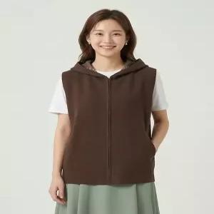 꼼빠니아레터링 후드 조끼CW22EV0112166C