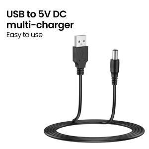 USB-DC 전원 부스트 케이블 3.5mm USB A-3.5 잭 커넥터 5V  어댑터 와이파이 공유기용