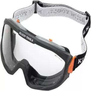 KLEIN TOOLS 60479 안전 고글 투명 렌즈 PPE 눈 보호구 김서림 긁힘 자외선 차단 조절 가능한 통기구