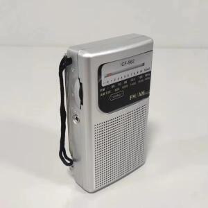 ICF-962 휴대용 포켓 라디오 AM FM 3.5mm AUX 미니 워크맨 2 x AA 배터리 야외 스테레오 걷기 하이킹 캠핑
