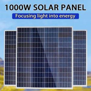 500W1000W 12V 태양광 태양 전지 패널 보조베터리 Kit100AController 가정용/자동차 고속 배터리/캠핑 액세서리용 태양광 플레이트