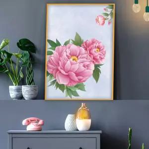 목단그림액자 풍수그림 돈들어오는 꽃그림 A2gdAL10