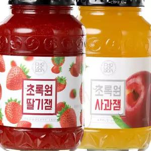 딸기잼 초록원 1kg+사과잼