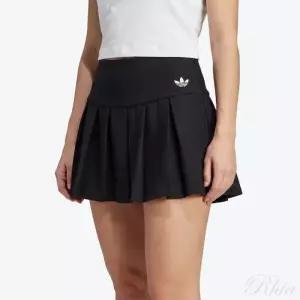 아디다스 KD2964 블랙 로우 웨이스트 스포츠 스커트