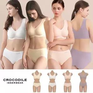 쾌적함의 차이25SS 최신상 크로커다일 인견 브라 4세트