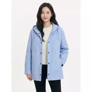 크로커다일레이디가벼운 후드 블루 점퍼 CLCMJP207